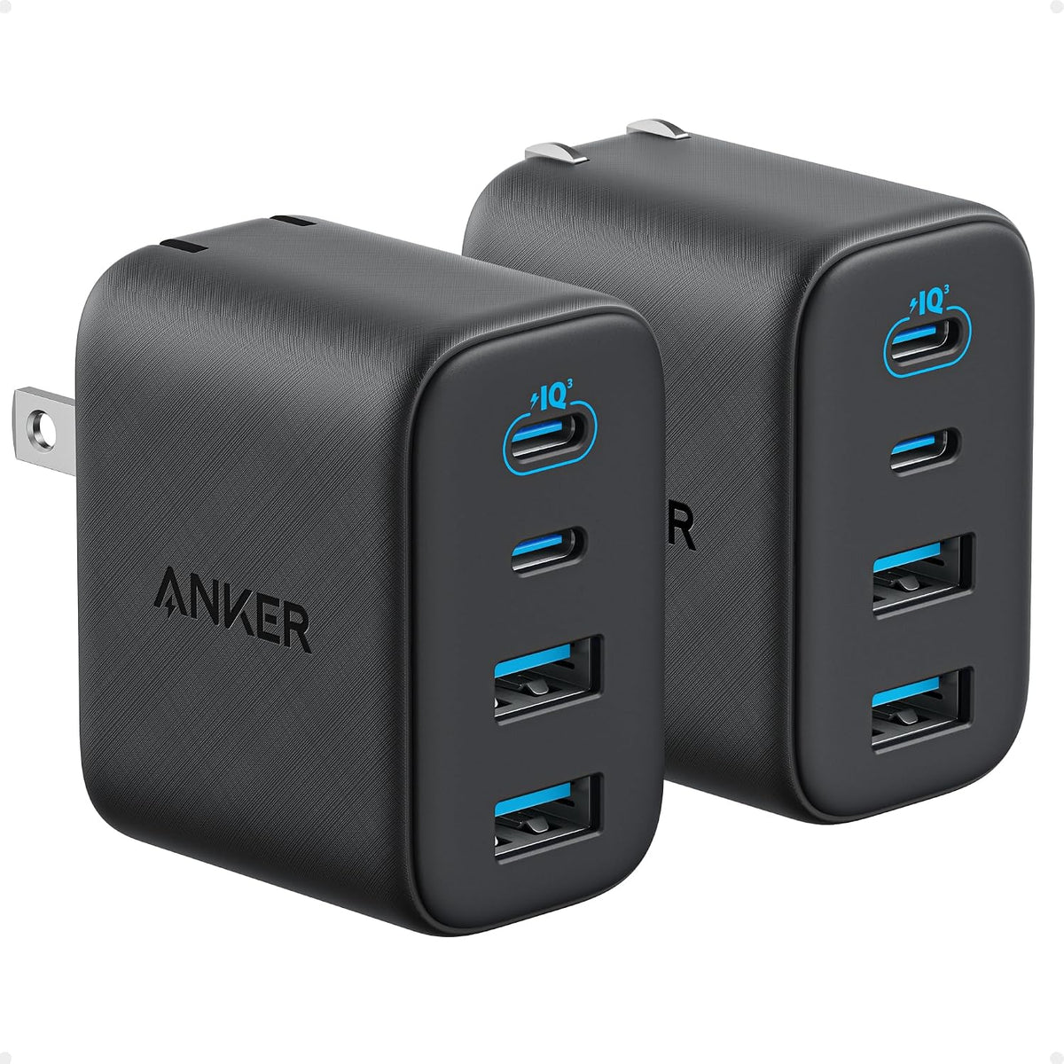 4 charging ports (2x usb-c, 2x usb-a) supporting phones, tablets, laptops, and wearables
