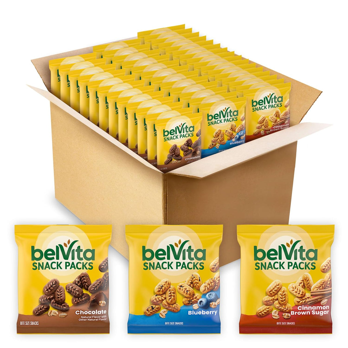 40 individual resealable snack packs in a multi-pack box