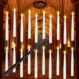 Boribim Wand Remote Hanging Candles – Flameless Warm Light Tapers for Sleep Friendly Ambient Lighting Without Fire Risk