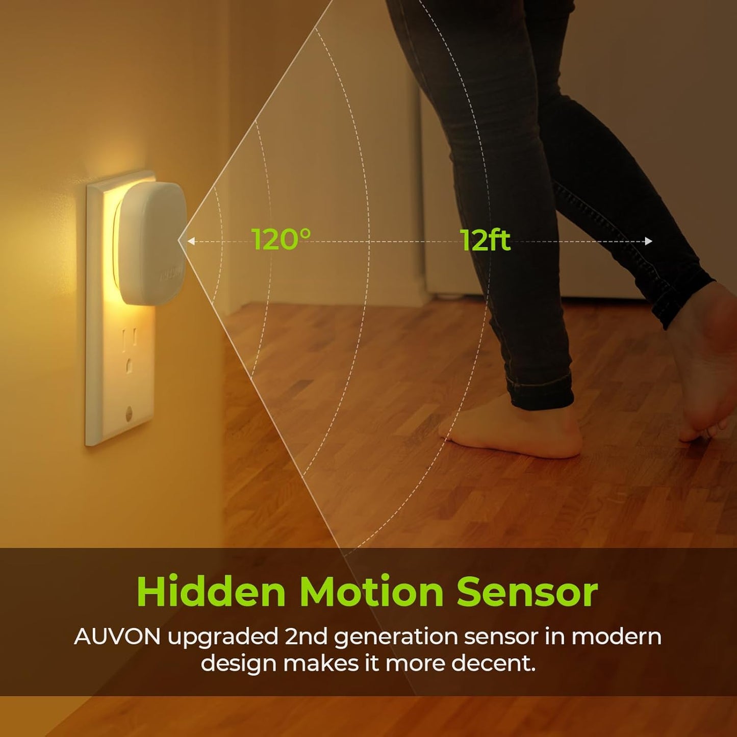 5-step and stepless dimming from 1 to 50 lumens with last-setting memory