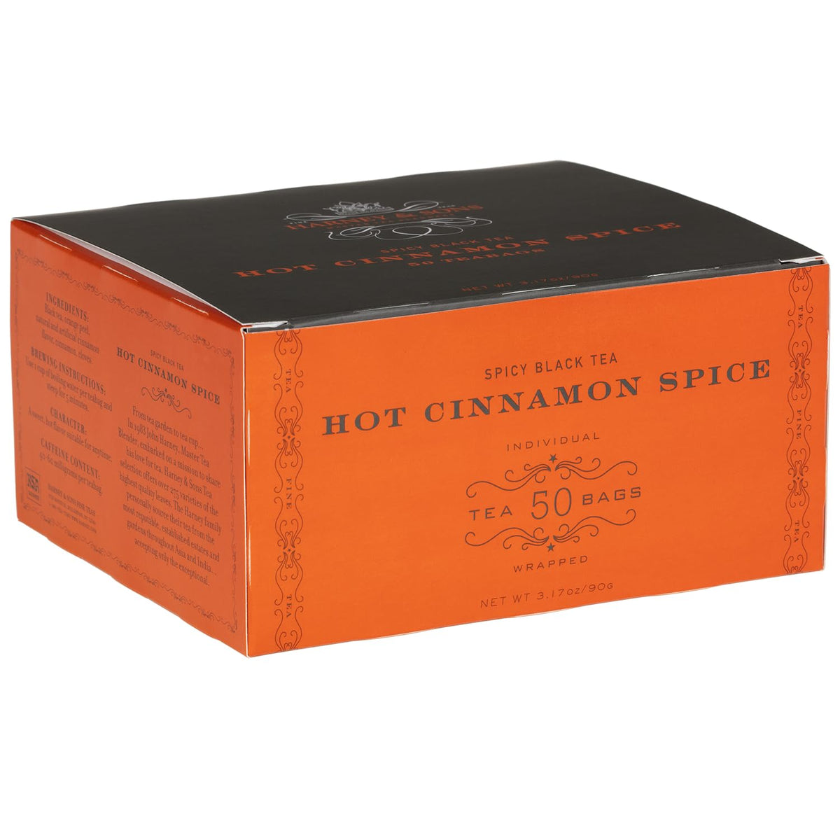 50-count teabag box format for convenience and longevity