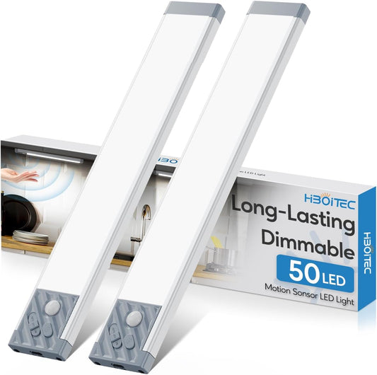 50 high-brightness leds with 200 lumen max output and 5-level dimming