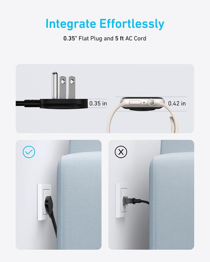 560g (1.2 lb) weighted chassis for desk stability during repeated plug insertion
