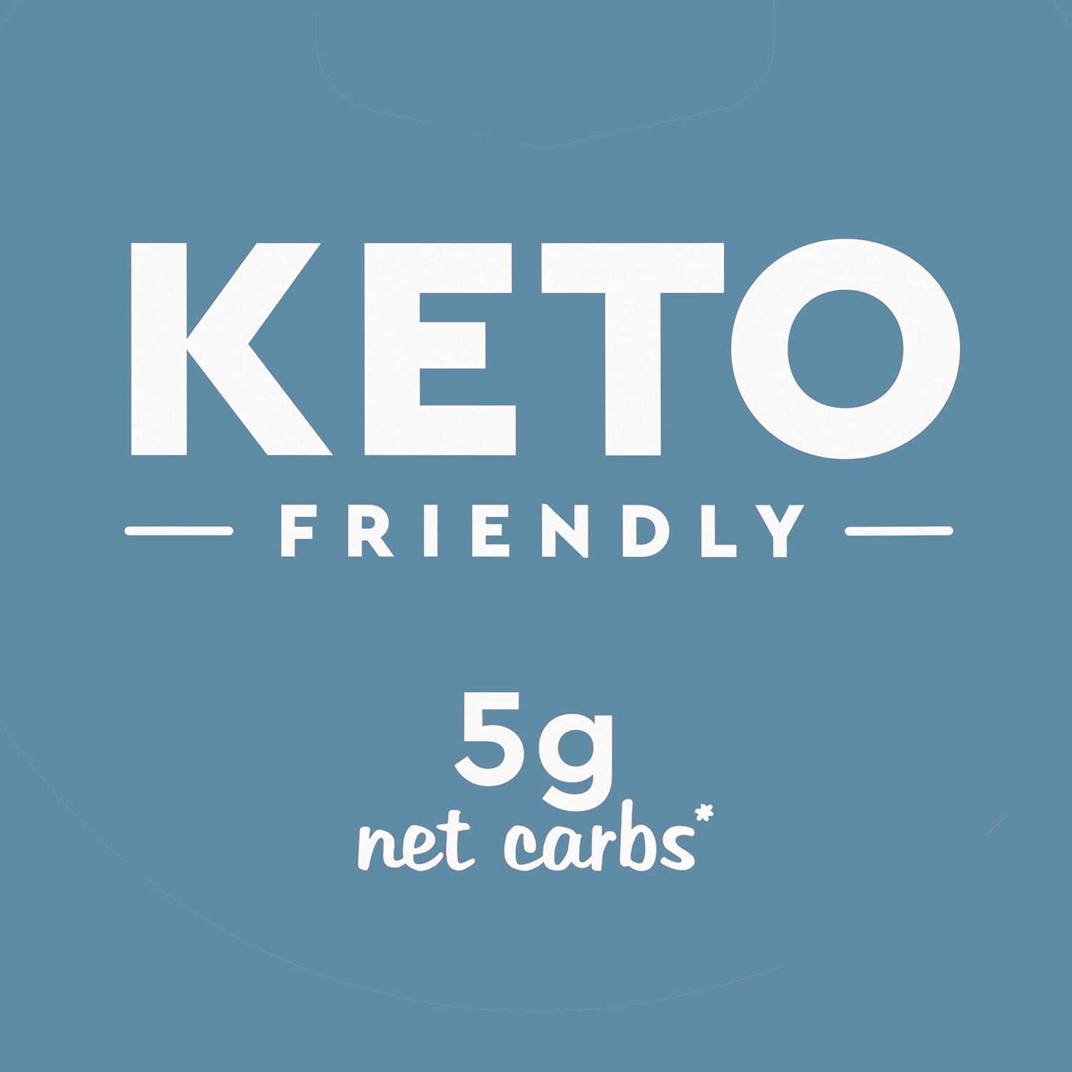 5g net carbs (33g total – 6g fiber – 0g sugar alcohol – 22g allulose) per serving