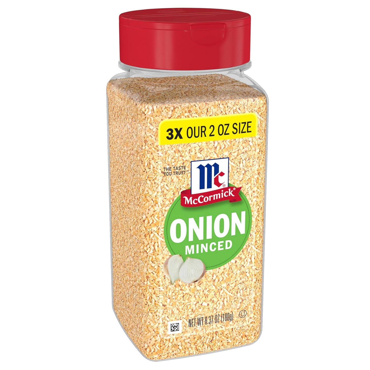 6.37 oz jar, 3x the standard 2 oz mccormick minced onion size