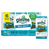 Gimme Seaweed Organic Roasted Seaweed – Thoughtful Healthy Snack Gift for Wellness Lovers, 6 Flavor Packs in One Box