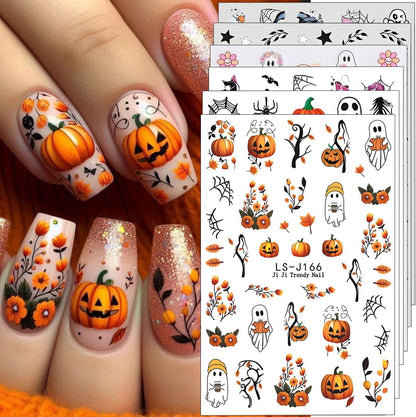6 sheets of 3d self-adhesive vinyl nail decals per pack