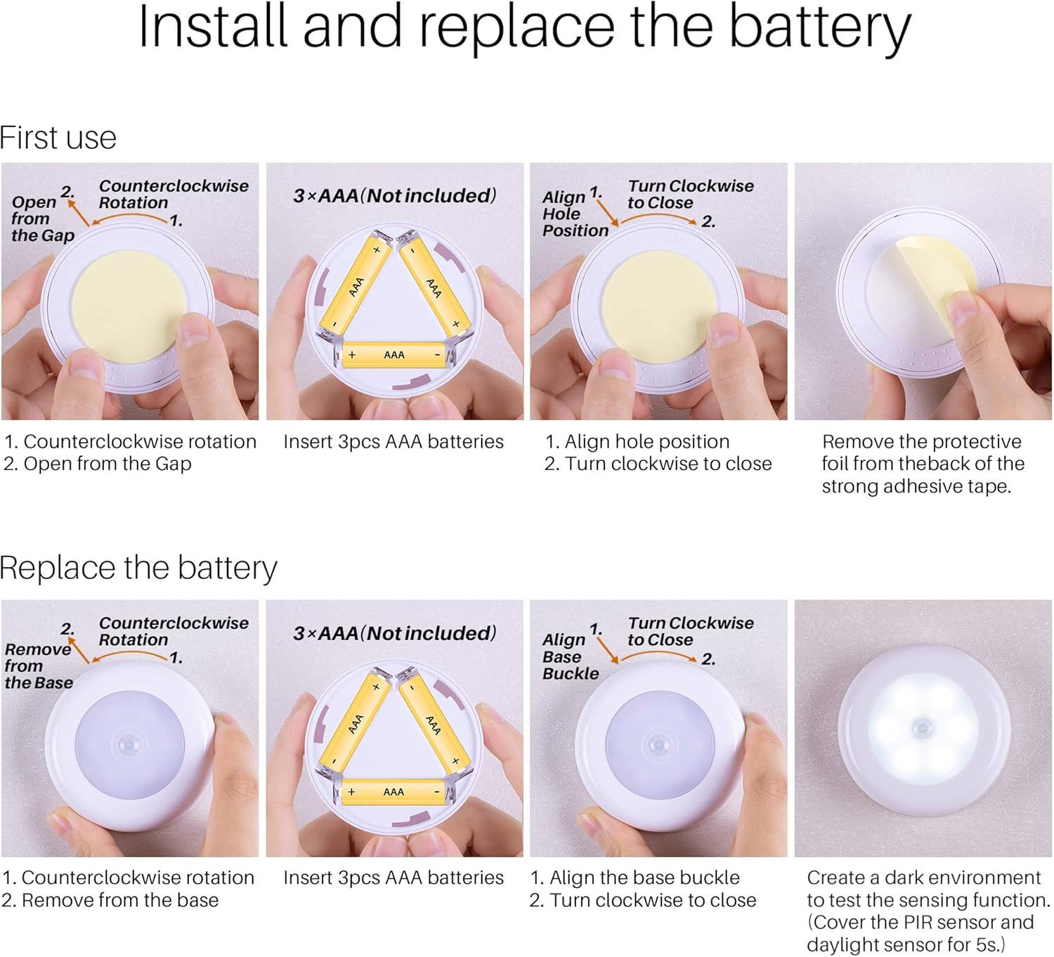 60 lumen output from 0.5w led at cri 90 and 6500k for vivid color rendering