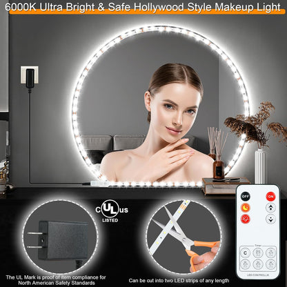 6000k daylight white color temperature for accurate color rendering