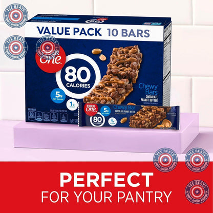 6g of fiber per bar (23% daily value) for digestive support