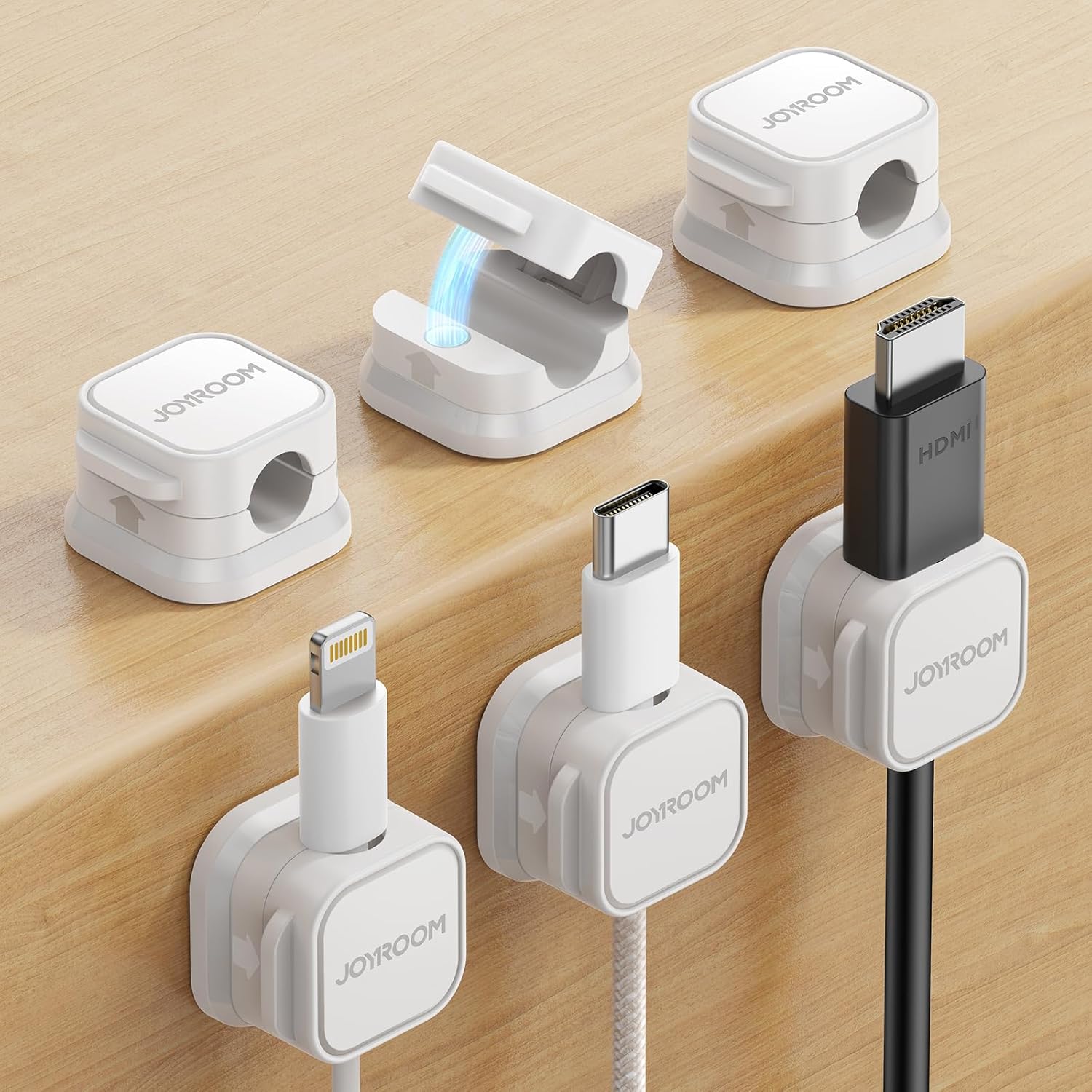7.5mm (0.3 inch) cable slot diameter compatible with phone, usb, hdmi, and power cables