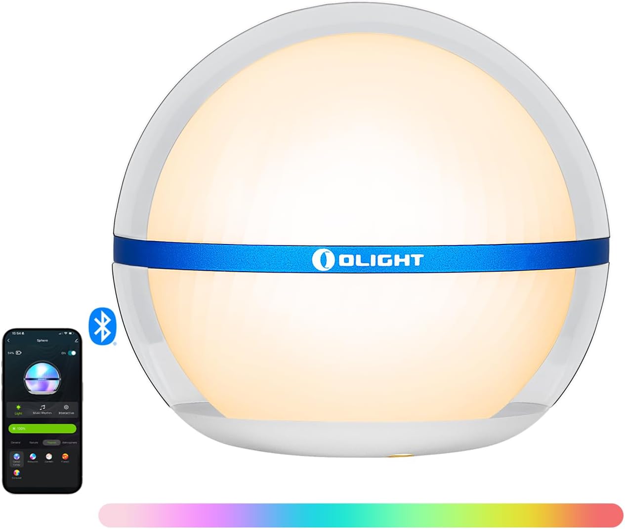 75-lumen maximum output with 360-degree transparent shell illumination