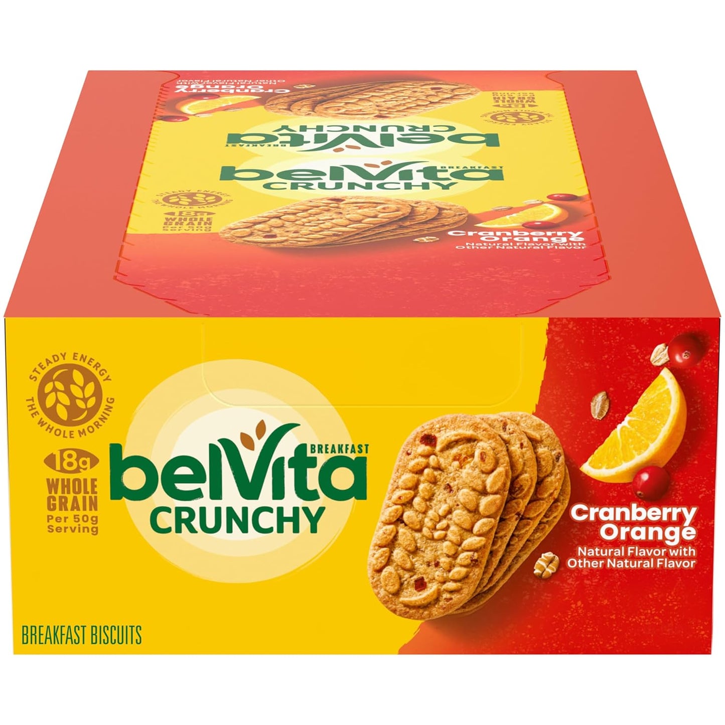 8 individually wrapped packs of 4 crunchy biscuits each (32 biscuits total, 14.08 oz)