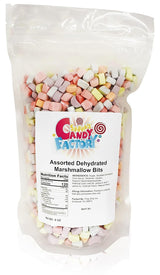 Sarah's Candy Factory Assorted Dehydrated Marshmallow Bits for Cozy Hot Beverage Bar Styling