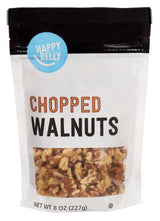 Happy Belly Chopped Walnuts for Holiday Baking Gift Baskets and Kosher Friendly Recipes, 8 oz