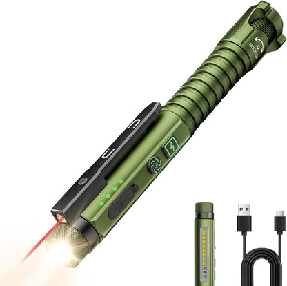 800-lumen main led with 100m beam reach and high/medium/low/strobe modes