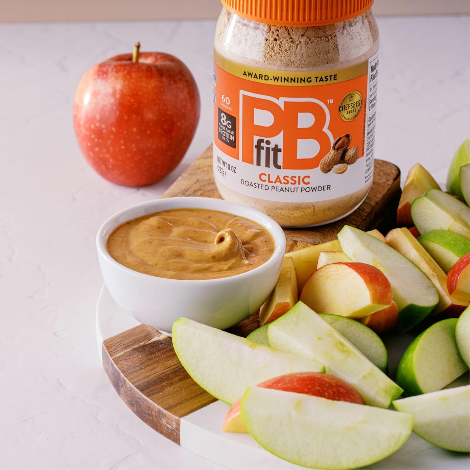 87% less fat than traditional peanut butter