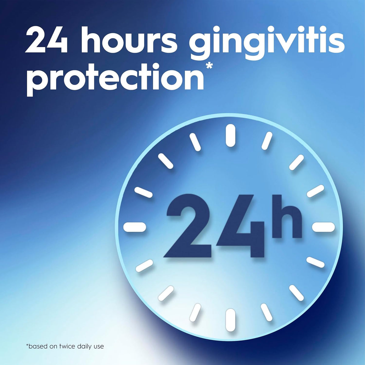 99% germ-kill efficacy against bacteria that cause plaque, gingivitis, and bad breath