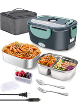 Buddew Electric Lunch Box for Desk Lunch, 100W Fast Heating Stainless Steel Warmer for Office Workers Eating at Their Cubicle