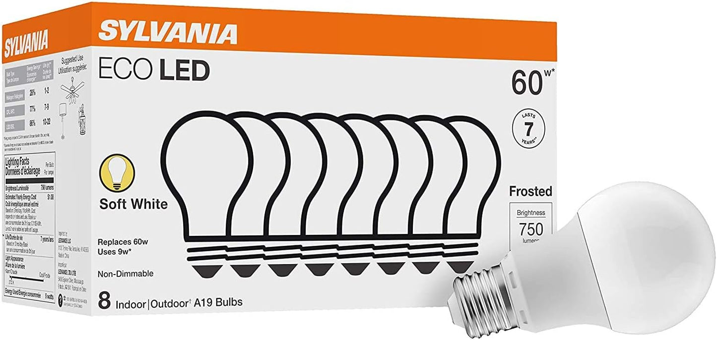 9w led producing 750 lumens (60w incandescent equivalent)