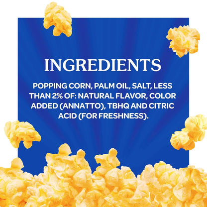 ACT II Butter Lovers Microwave Popcorn, 6 ct 2.75 oz Bags — Family Movie Night Treat for the Playroom