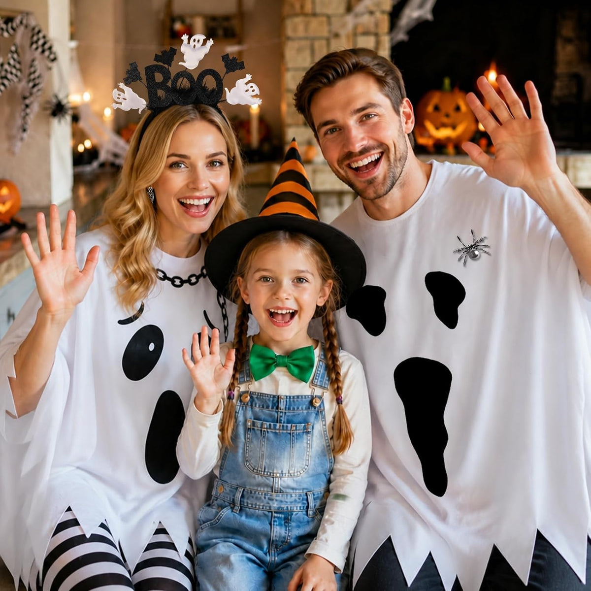 Adult Halloween Costume Bundle – Streamlined All-in-One Look with Neutral White or Orange Tone