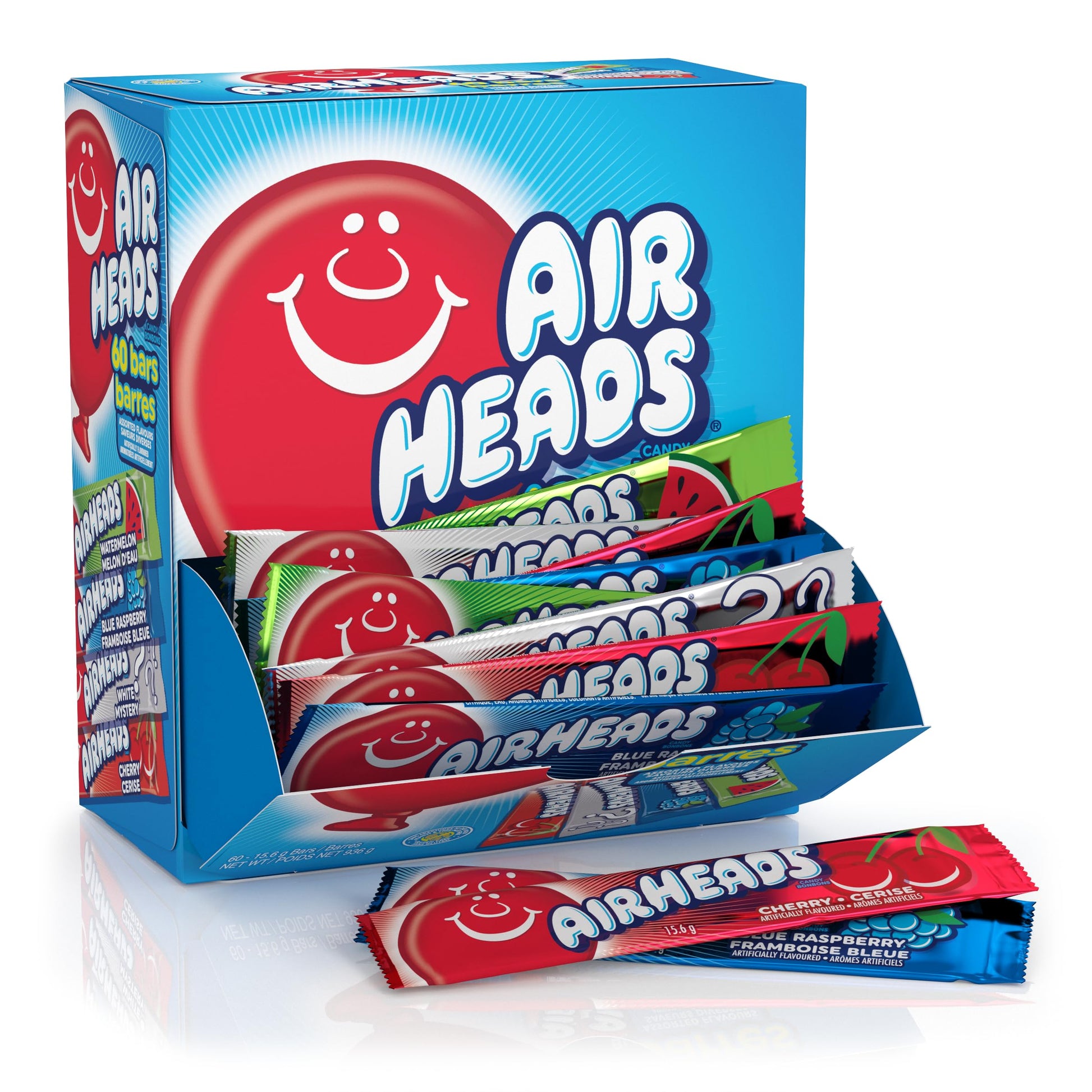 Airheads Sour Individually Wrapped Taffy – Hygienic Portion-Controlled Candy for Shared Bowls and Goodie Bags