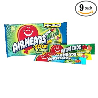 Airheads Sour Non-Chocolate Candy Pack – Heat-Stable Snack That Won't Melt in Cars, Classrooms, or Outdoor Events