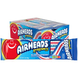 Airheads Xtremes Belts Blue Raspberry Chewy Candy, 18 Pack of Individually Wrapped 2 oz Belts – Peanut Free Tree Nut Free Gluten Free Treats for Party Favors and Lunchboxes