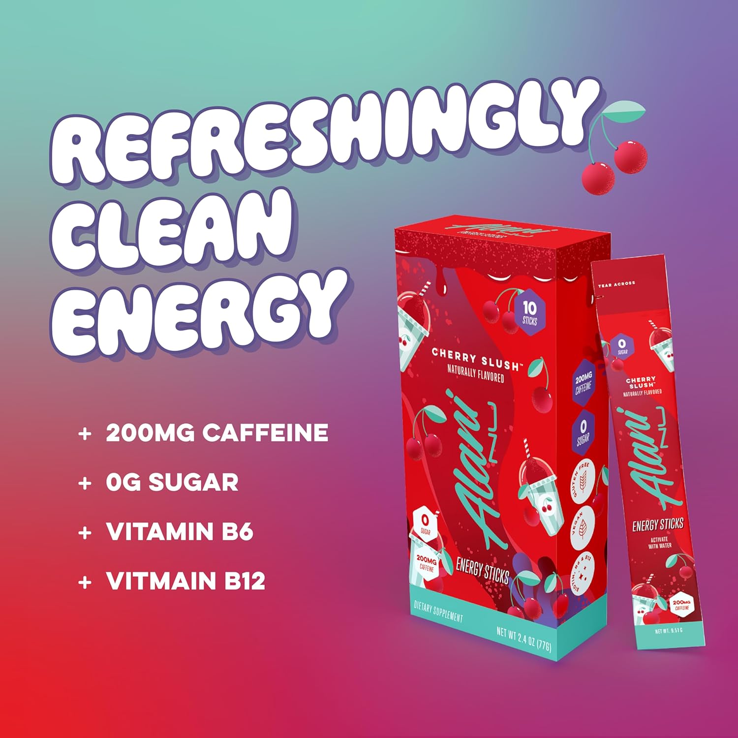 Alani Nu PINK SLUSH Energy Sticks – Thoughtful Fitness Gift for Her, Birthday and Stocking Stuffer Idea