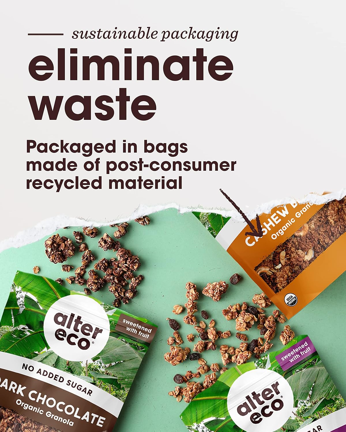 Alter Eco Cashew Butter Granola – Wholesome Office Snack for Sugar-Free Afternoon Focus