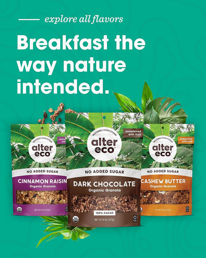 Alter Eco Cashew Butter Granola – Wholesome Office Snack for Sugar-Free Afternoon Focus