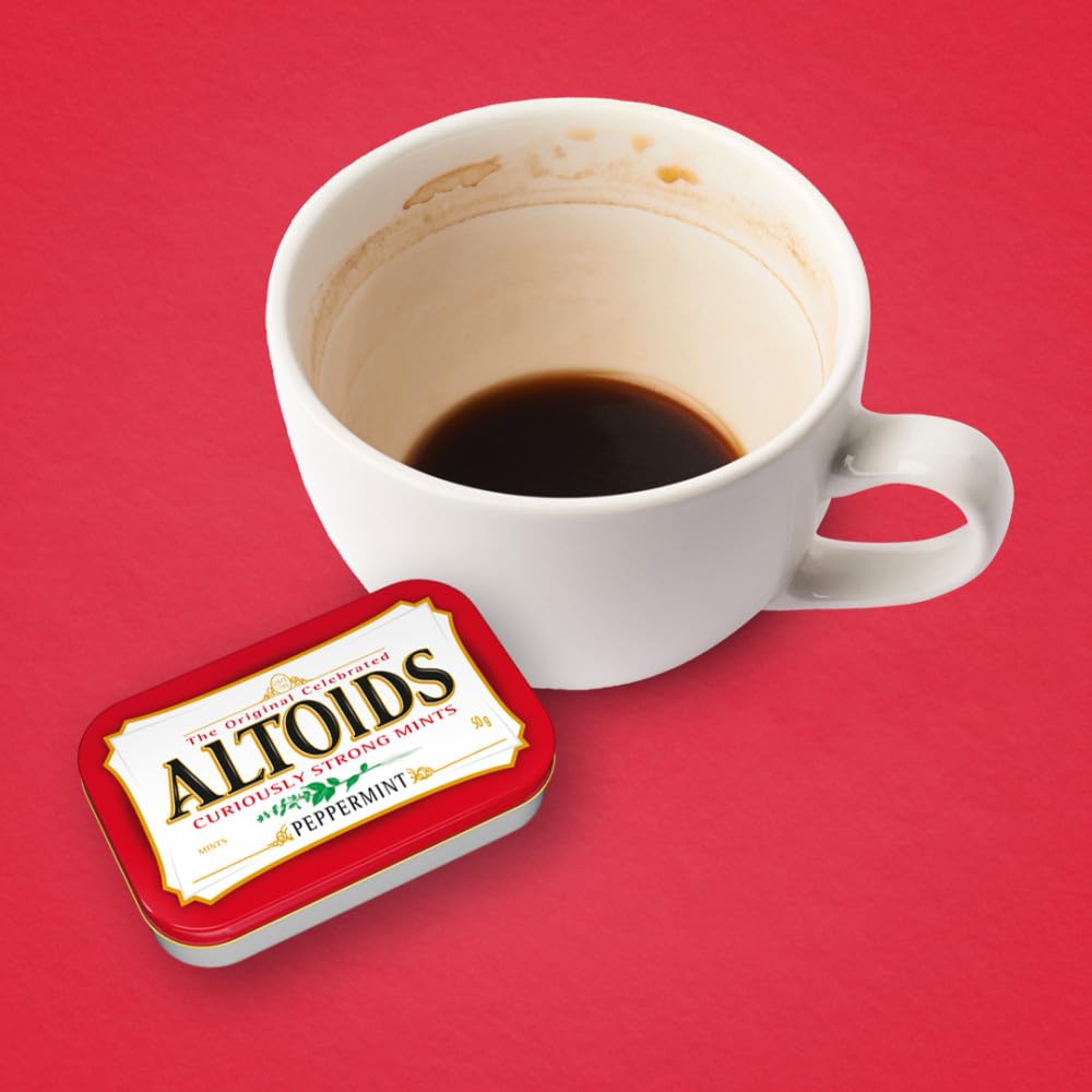 ALTOIDS Peppermint Mints – Curiously Strong Stocking Stuffer and Holiday Candy Tin for Men and Women