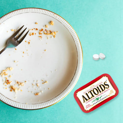 ALTOIDS Peppermint Mints – Curiously Strong Stocking Stuffer and Holiday Candy Tin for Men and Women