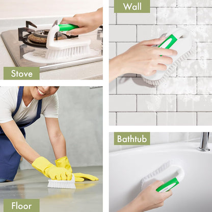 Amazer Scrub Brush with Comfort Grip – Efficient Tub and Tile Cleaner for Quick Bathroom Reset