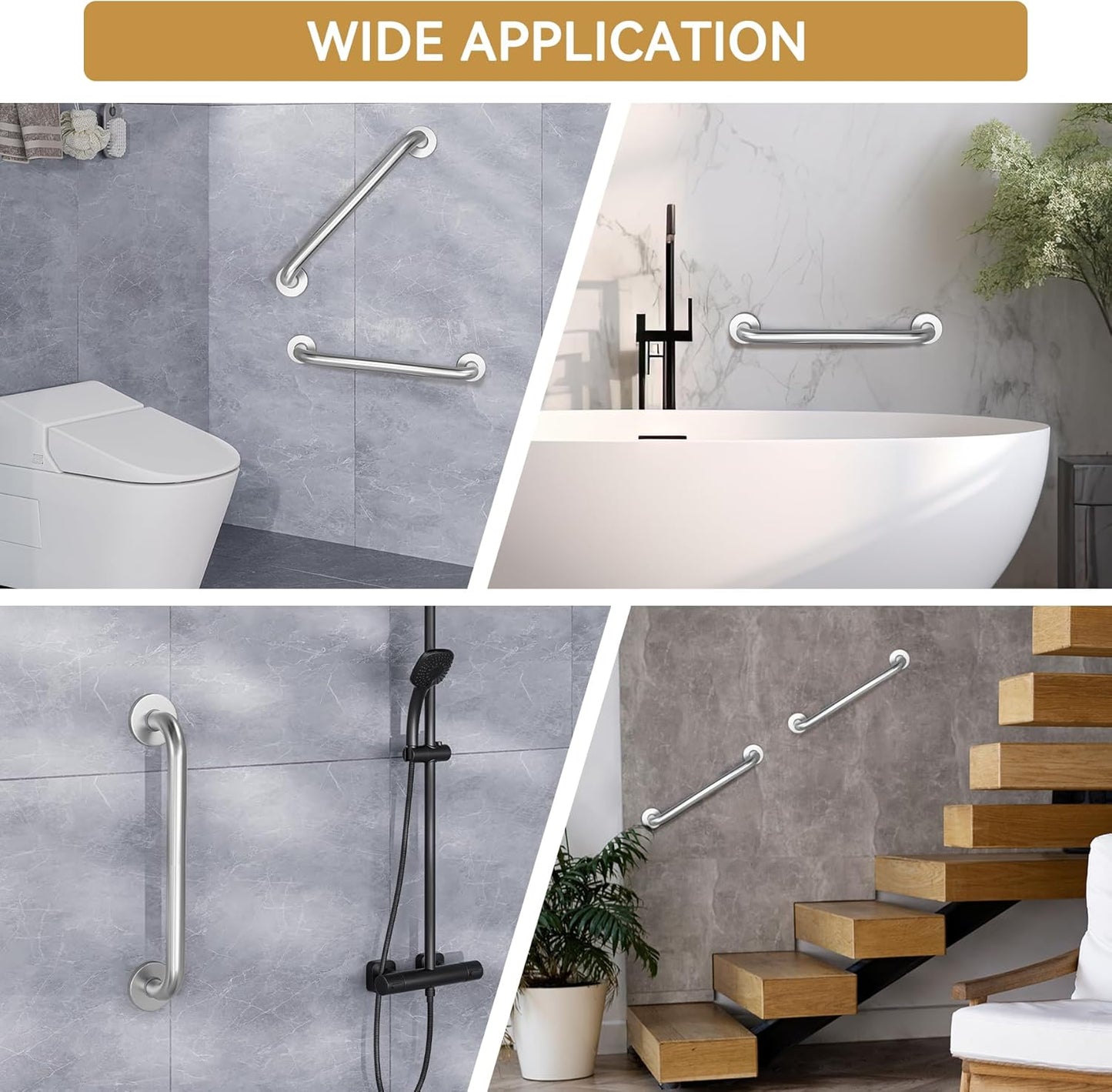 AmazerBath Shower Grab Bar – Practical Caregiver Gift for Elderly Parents Aging at Home