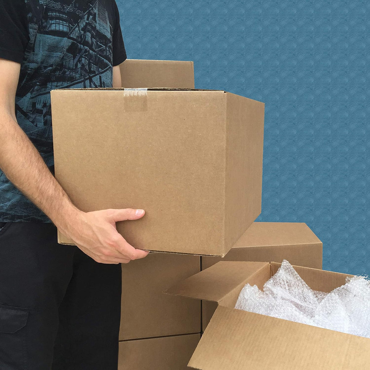 Amazon Basics Cardboard Packing Boxes – Basement Mailroom Supply for E-Commerce Order Processing