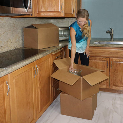 Amazon Basics Cardboard Packing Boxes – Basement Mailroom Supply for E-Commerce Order Processing