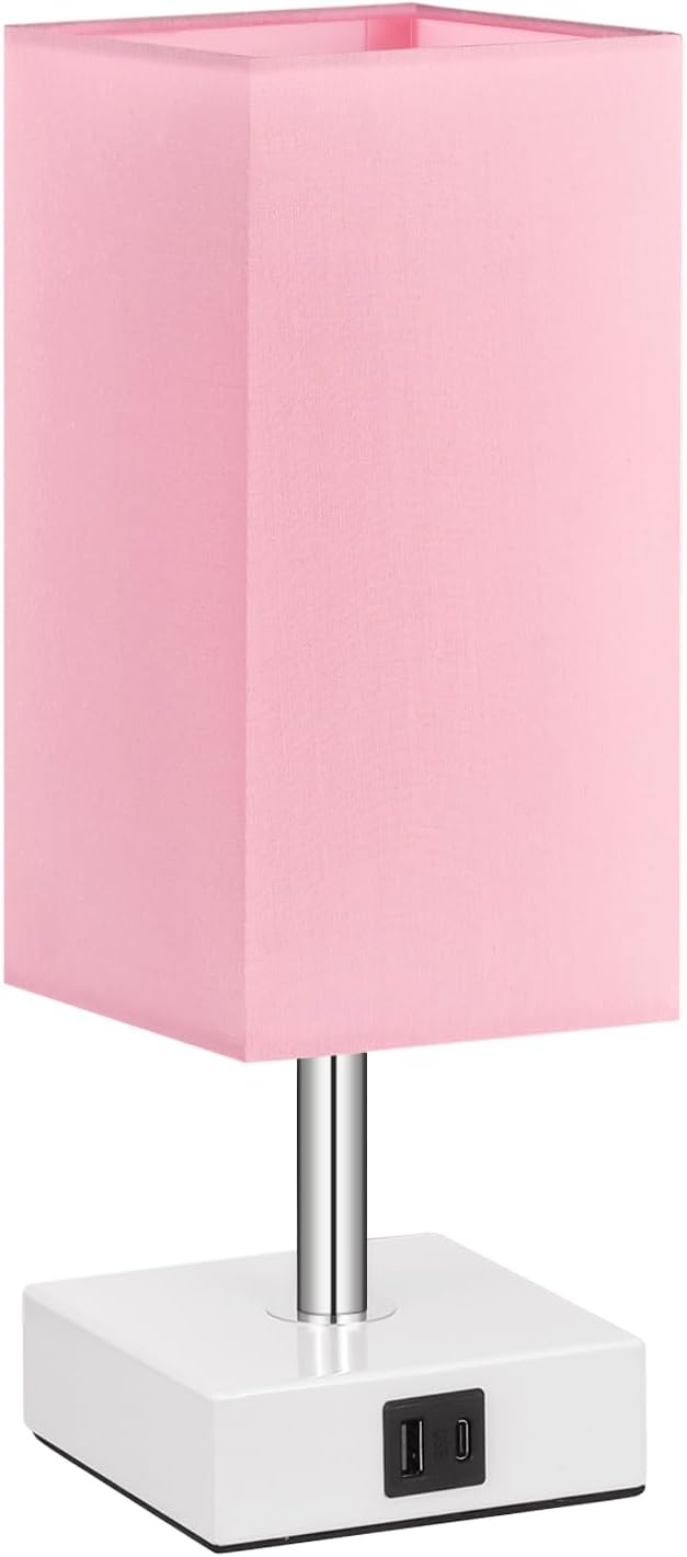 Ambimall Touch Table Lamp – Thoughtful Birthday Gift for Women and Teens, USB Bedside Lamp with Included LED Bulb