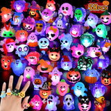 Aurelia Glow 3D Halloween Rings – Weather-Friendly LED Party Favors for Outdoor Halloween Festivals and Parades