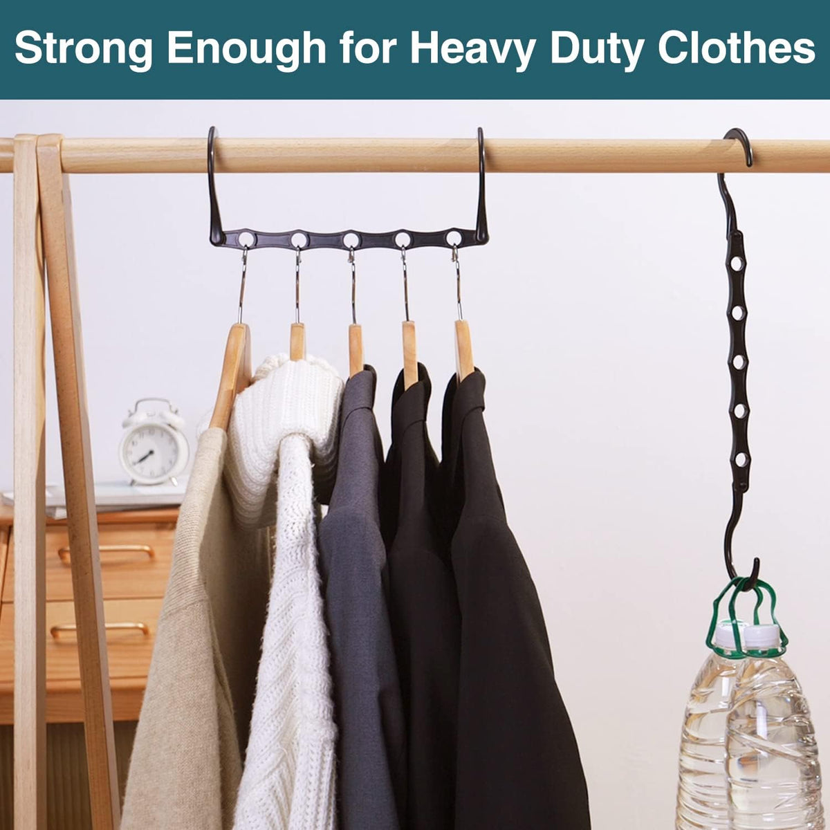 AMKUFO Magic Space-Saving Hangers – Quick-Access Closet System for Apartment Dwellers
