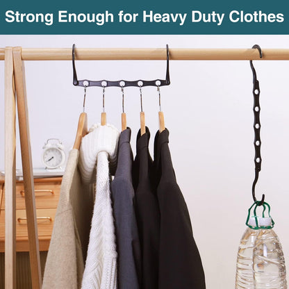 AMKUFO Magic Space-Saving Hangers – Quick-Access Closet System for Apartment Dwellers