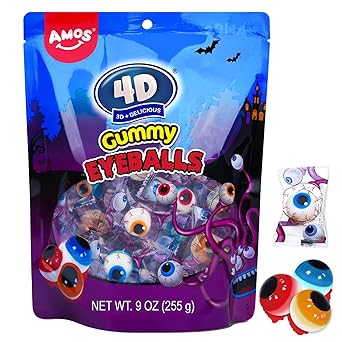 Amos 4D Body Parts Gummy Candy – Quirky Halloween Care Package Gift for College Students & Office Candy Swap