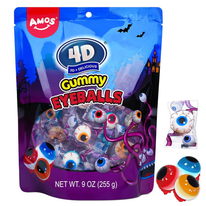 Amos 4D Body Parts Gummy Candy – Quirky Halloween Care Package Gift for College Students & Office Candy Swap