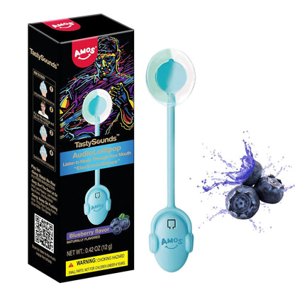 Amos Music Lollipop Candy – Safe Classroom Valentine Exchange Treat, Individually Wrapped Sugar-Free Candy for Kids