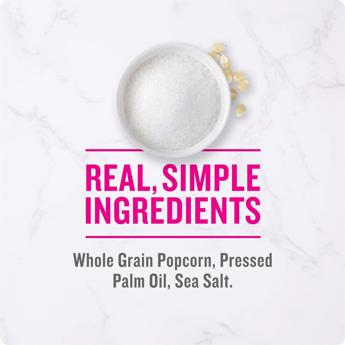 Angie's BOOMCHICKAPOP Sea Salt Popcorn, 3.29 oz Bags – Clean Ingredient Self-Care Snack for Calming Nightly Routine