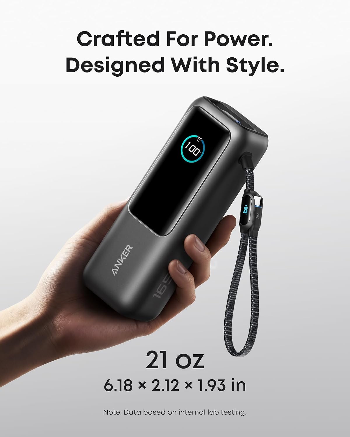 Anker Laptop Power Bank, 25,000mAh All-In-One Power Bank for Tangle-Free Travel