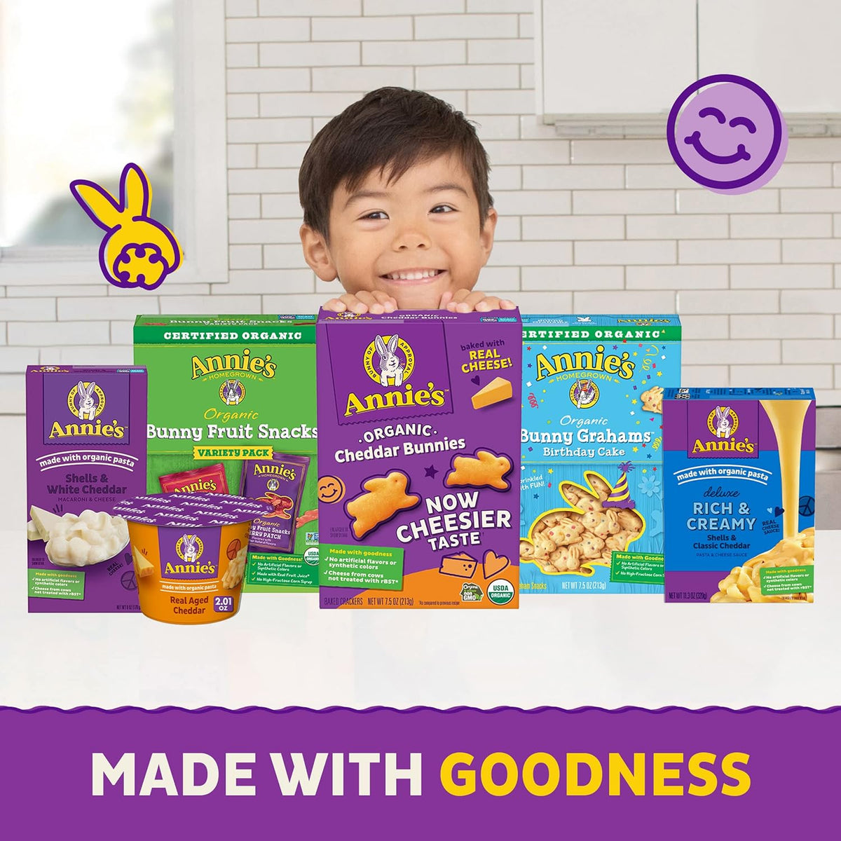 Annie's Organic Chocolate Chip Granola Bars – Gluten Free School Snack for Kids, 6 ct