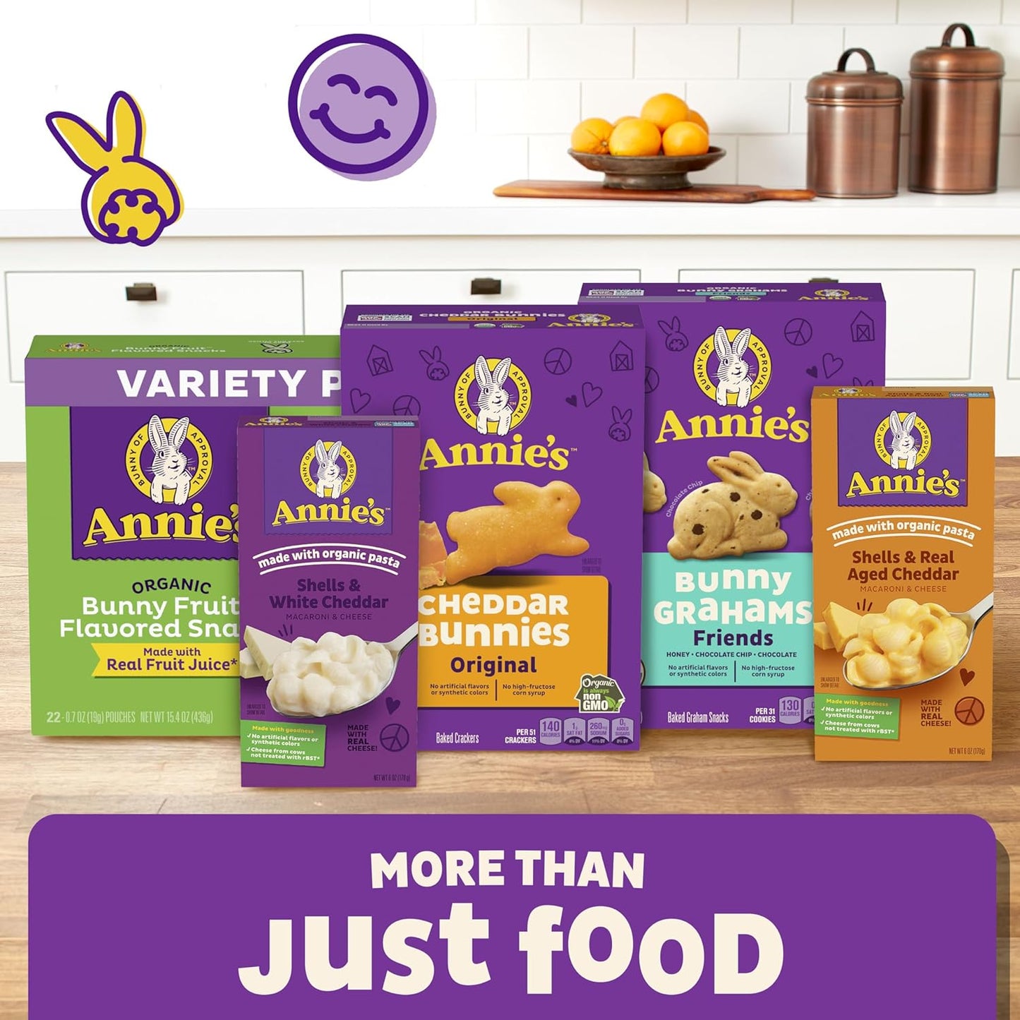 Annie's Organic Variety Pack – Healthy School Lunchbox Snacks for Kids, 12 Grab-and-Go Pouches