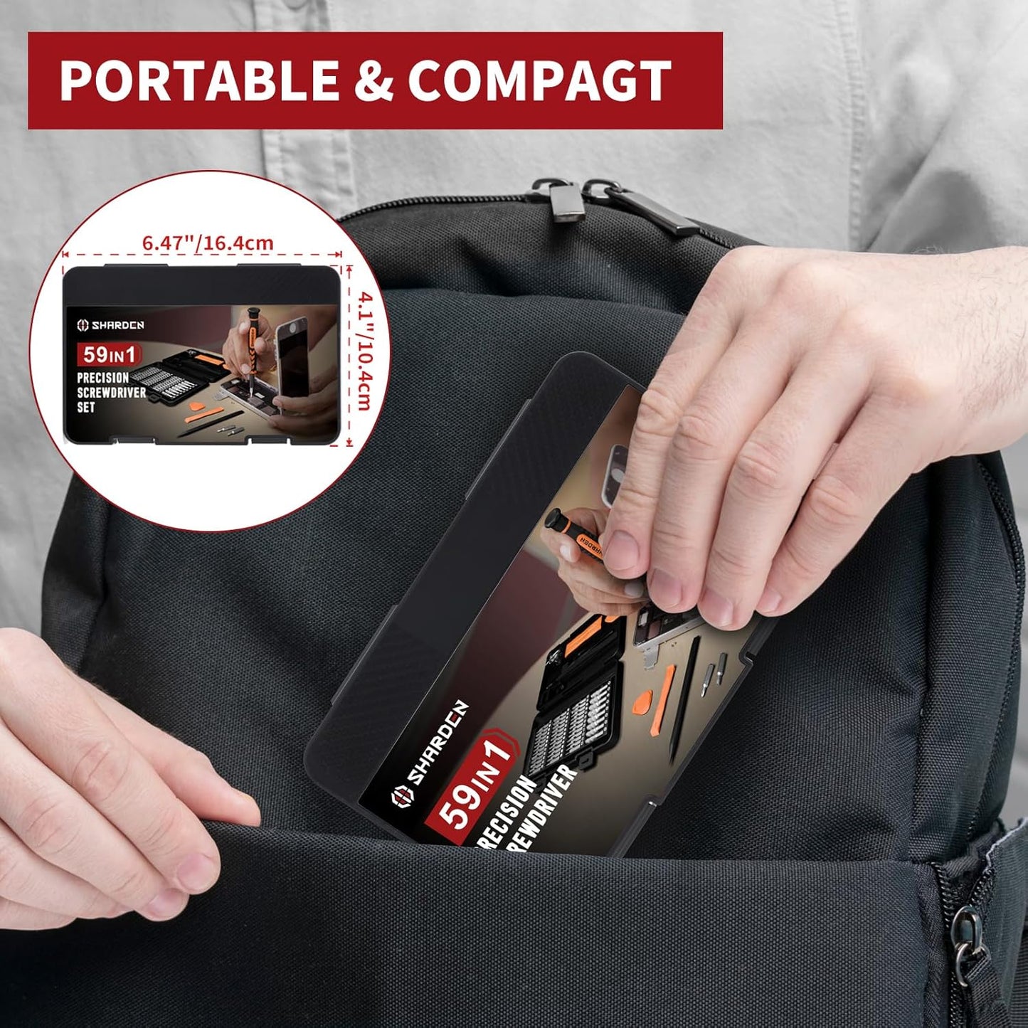 anti-slip ergonomic handle